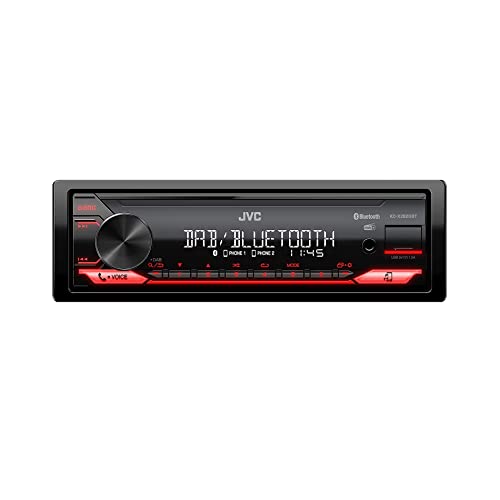 JVC, Autoradio Bluetooth KD-X282DBT, Digital Media Receiver con DAB+, Chiamate in Viva Voce e Streaming Audio con App JVC, Display LCS, AUX frontale e USB Retroilluminata, Nero - 4