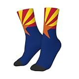 Calcetines Hombre Mujer Bandera De Arizona Divertidos Transpirables Calcetines De Trekking, Para Deporte, Adulto, Yoga, 40cm