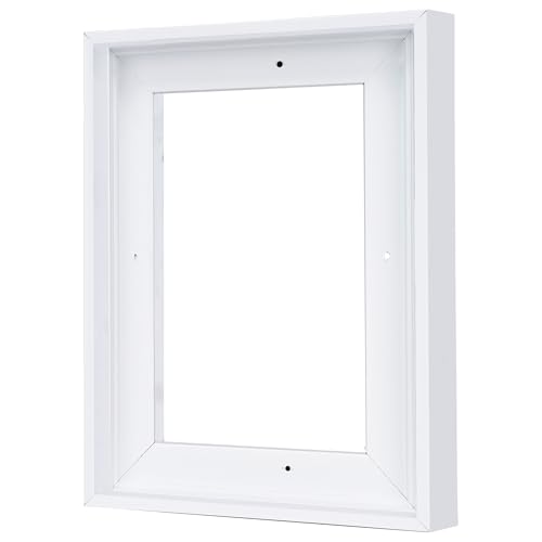 Image of Canvas Frames for 8 inchx10 inchPaintings with 0.6 inch~0.9 inch Deep White | VAREIHNAZ Canvas Floater Frames for 8 inchx10 inchCanvas Paintings,Floating Frames for Wall Decor,No Glass or Back(White)