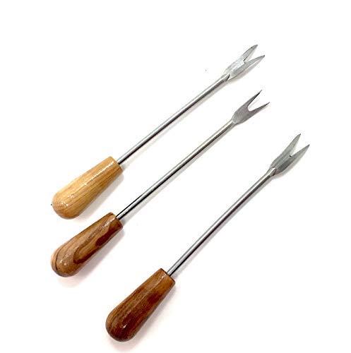 bagusto Brochetas de cóctel de Madera de Olivo Hechas a Mano en Pinchos de Queso de Mallorca Brochetas de Frutas (50) Cover