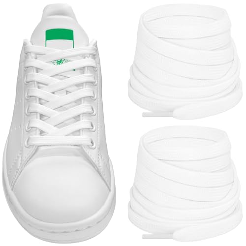 NDTEZUGT Polyester Shoelaces for Stan Smith Sneakers,