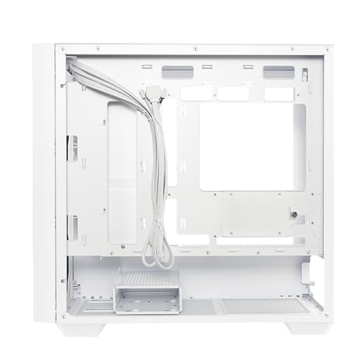 ASUS A21 Micro-ATX Case White Edition Supports Graphics Cards up to 380mm, 360mm Coolers, & Standard ATX PSUs, Porous Front-Panel Mesh, Compatible with New BTF Hidden Connector Technology - Image 19
