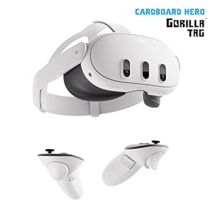 Meta Quest 3 512 GB – Die leistungsstärkste Quest – Ultimative Mixed-Reality-Erlebnisse – Gorilla Tag Cardboard Hero Bundle – Amazon Exclusive