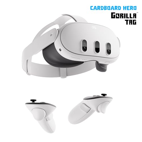 Meta Quest 3 512 Go Le Plus performant des Meta Quest — des expériences de réalité Mixte sans précédent — Pack Cardboard Hero Gorilla Tag — Une exclusivité Amazon