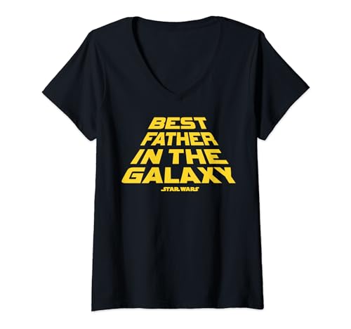T-shirt Star Wars femme col V Best Father pour vos sorties décontractées et week-ends geek