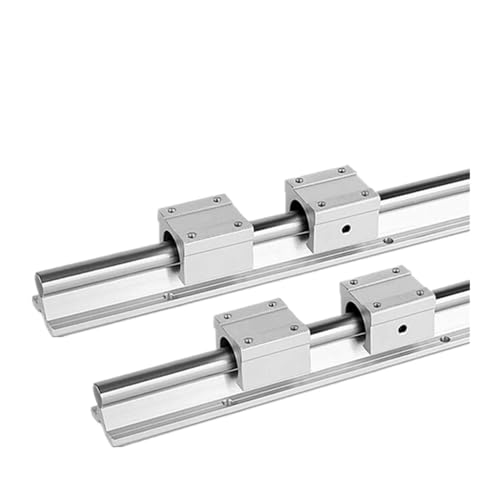 Guía lineal R25 de 800mm con 4 asientos de rodamiento para movimiento fluido