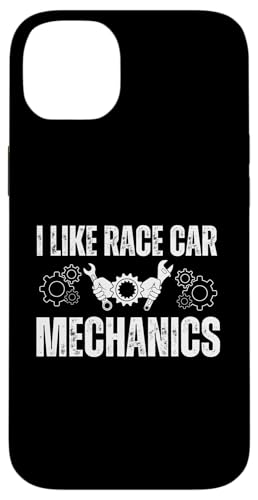 J'aime les voitures de course Race Car Mechanic Funny Garage Mechanic Coque pour iPhone 14 Plus