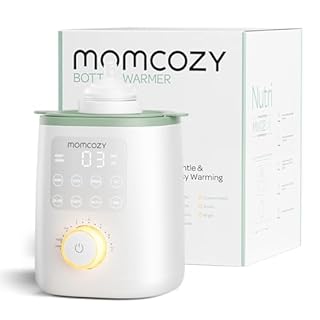 Momcozy Baby Bottle Warmer for Breast Milk Formula Food, Fullest Nutrients Preserved, Fast Heat, Night Light for Nighttime Breastfeeding, One-Touch Easy Use, Newborn Essentials Supplies Gift for Mom
