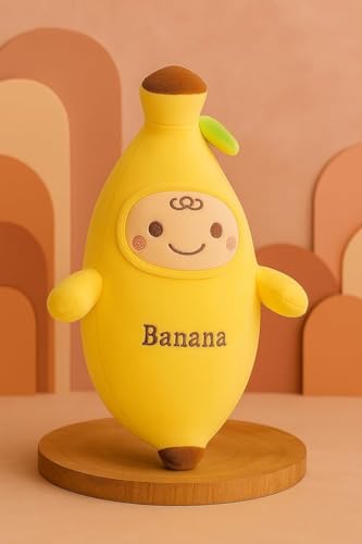 Image of Cute Plush Toy for Kids | | Soft Toys | Birthday Gift for Girls /Wife, Boyfriend /Husband, Soft Toys for Girls, Baby Toy (Random Color) Pack of 1 (Banana Plush Soft Toy)