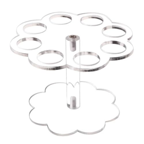 Support de cornet de glace détachable 8 trous, présentoir réutilisable en acrylique