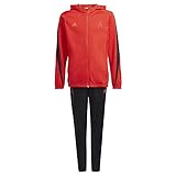 adidas Jungen B X Tracksuit Sportanzug, rot/schwarz, 15 años