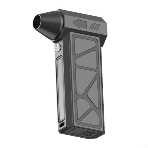 Motor de soplador de mano portátil, ventilador turbo de alta velocidad sin escobillas con batería de 4000 mAh para limpieza del hogar, coche y exteriores, recargable por USB-C (ventilador)