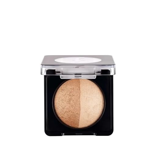 Flormar Gebackener Rouge Puder – Hochpigmentierter Blush mit Natürlichem Schimmer – Langanhaltender Make-up Blush für Alle Hauttypen – Weiche Textur & Leichtes Verblenden- Nr. 055 - Dual Gold
