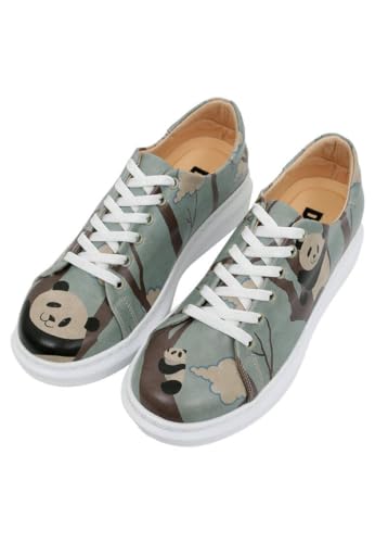 Women Vegan Leather Blue Sneakers - Lemur Design