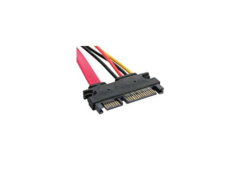 Cable de datos y alimentación Serial ATA SATA macho a hembra 26 cm miniatura 2