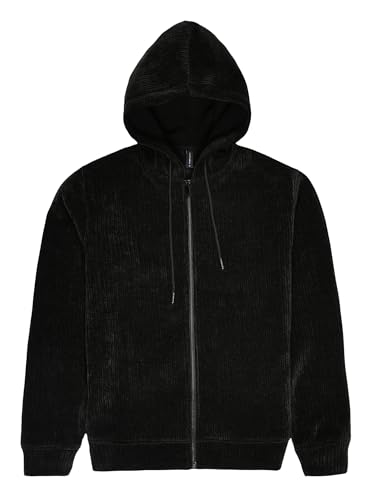 Image of Thomas Scott Men's | Solid | Full Sleeve | Regular Fit | Polyester Elastane | Hooded Collar | Zip Clouser | Hooded Jacket
