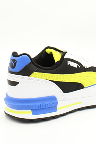 PUMA Kids Boys Graviton Tech Lace Up Sneakers Shoes Casual - Black, Blue, Yellow - Size 6 M2
