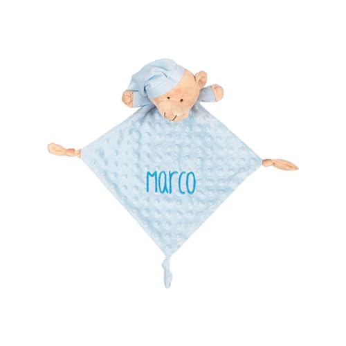 various - Dou Dou Atrapasueños Personalizado con Nombre Bordado Regalo para Baby Shower Mantita de Apego Bebe - Dou Dou Osito