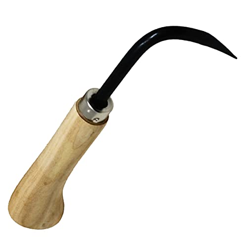 KaKUrI Root Hook Japanese Gardening Tool for Loosing Soil, Made in Japan, Root Pick Repotting Tool for Bonsai and Gardening, Japanese Hand Forged Carbon Steel