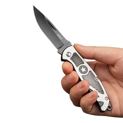 HOME BUY Star Shield Foldable Knife (Manual) For Kitchen, Home,Travel and Office Tool Carbon Steel pack of 1 (PACK OF 1)