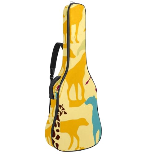Housse de guitare acoustique 101,6 cm imperméable avec grand sac pour guitare 42.9 in