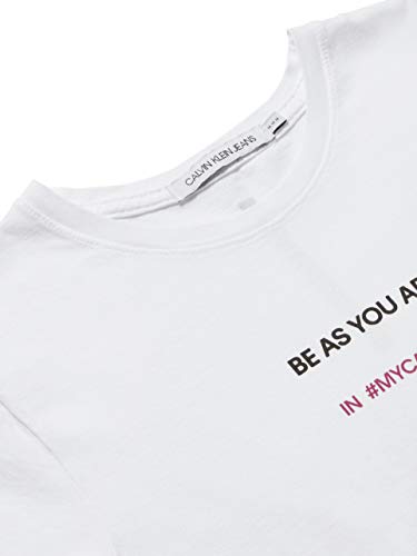 Camiseta Slim Be As, Calvin Klein, Feminino, Branco, G