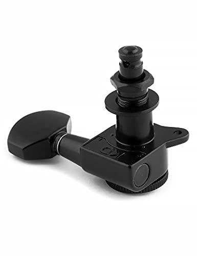 Bogart Locking Guitar String Tuning Pegs Sealed Machine Heads Tuners Tuning Keys 3 Left 3 Right For Electric Guitar Or Acoustic Guitar Black. #TOP3