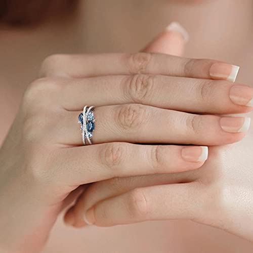 925 Sterling Silver Butterfly Rings for Women Luxury Ring Fine For Women Wedding Engagement Set Valentine's Day Gift3