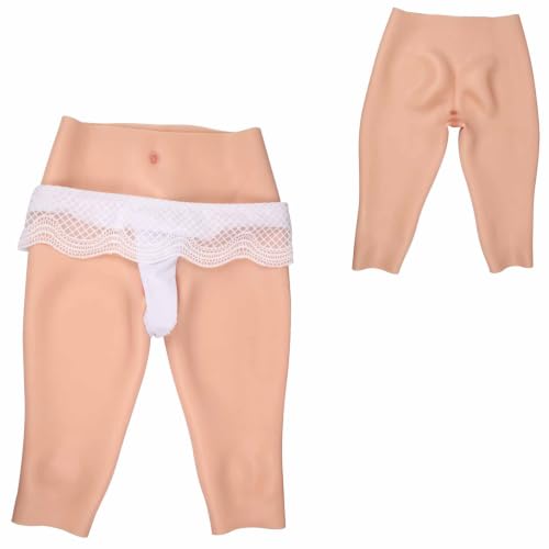 Culotte en silicone mi-longue et gaine rehausseur de hanches pour crossdresser