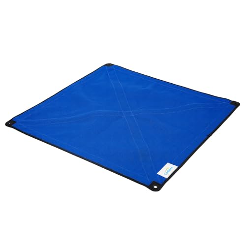 Coolaroo On The Go Cooling Elevated Dog Bed Replacement Cover, Portable for Travel & Camping, Collapsible for Storage, King, Aquatic Blue