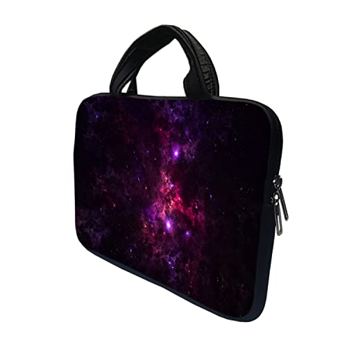 Image of TheSkinMantra Chain Laptop Sleeve Bag Compatible with Laptop /Macbooks /Chrombook /Notebook /Zbook (15.6 Inch [Handle], Pink Galaxy)