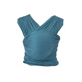 Ergobaby Babytragetuch für Neugeborene ab Geburt bis 11kg, Aura Wrap Amalfi Baby Tragetuch Elastisch, Sling Wickeltuch