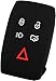 KeyGuardz Keyless Entry Remote Car Smart Key Fob Outer Shell Cover Soft Rubber Case for Jaguar XF XJ XK X S-Type Vanden Plas