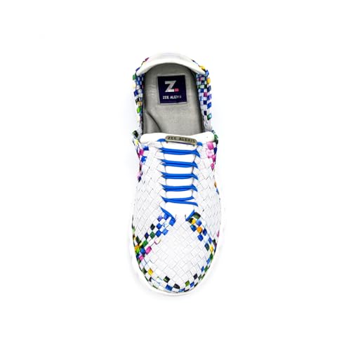 Image of Zee Alexis Women's Danielle Sneakers | Breathable Lightweight Flexible Casual Comfortable Slip-On No-Tie Elastic Laces Woven Shoes