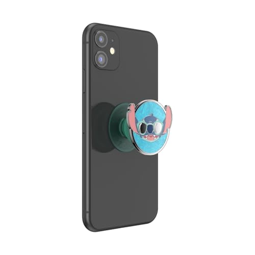 Image of PopSockets Adhesive Phone Grip, Holder, Phone Stand, Disney Lilo & Stitch - Enamel Suns Out Stitch