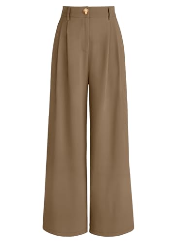 AUTOMET womens AUTOMET Wide Leg Dress Pants Modern