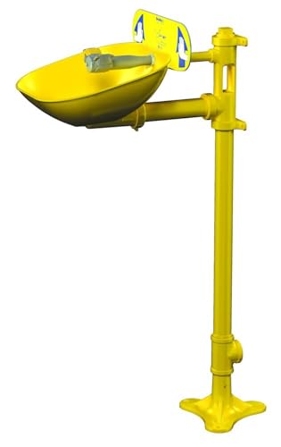 Bradley S19214EW Halo Pedestal Mount Eyewash With Plastic Bowl