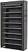 Blissun 10 Tiers Shoe Rack Shoe Storage Organizer Cabinet Tower with Non-Woven Fabric Cover (Grey)