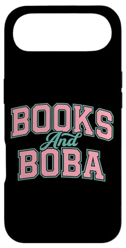 Books And Boba Design Cozy Reading Aesthetic Book Lover Boba �X�}�z�P�[�X iPhone Air �p