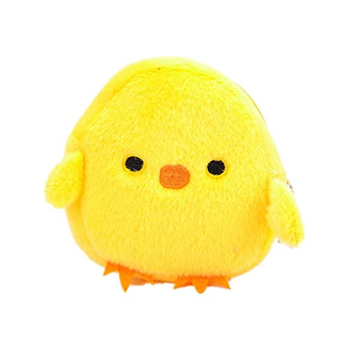 Lovely Cartoon Coin Purse Toy USB Cable Pouch Mini Wallet Money Bag Earphone Case(chicken)