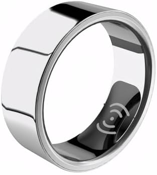 Smart Ring for Women Fitness Ring,Smart Health Ring Waterproof Fitness Tracker, Smart Ring Health Tracker Ring with Health Monitoring and Sleep Analysis,Compatible with All Apps. (Silver, USA8)