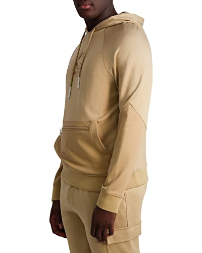 Karl Lagerfeld Paris Men's Solid Logo Stretchy Hoodie3