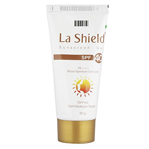 Glenmark La Shield La Shield Sunscreen Gel SPF 40, White, 60 g