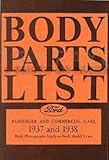 1937-1938 Ford Car & Pickup Truck Reprint Body Parts List