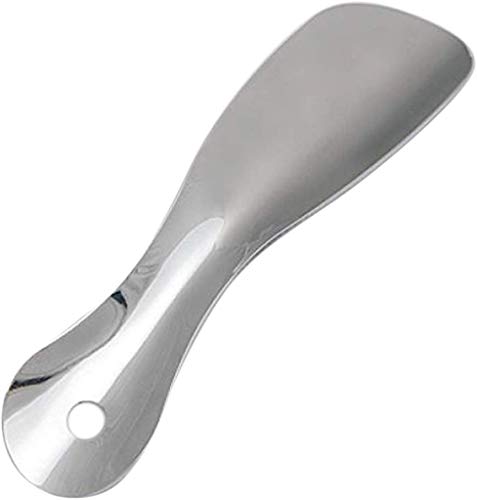 Image of 7 Inch Professional Strong Steel Plated Metal Shoe Horn (Silver)