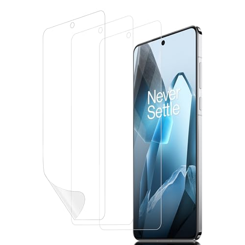 (3 Pack) TPU Screen Protector Compatible for OnePlus 13/OnePlus 12/OnePlus 12R Protector De Pantalla Premium Quality High Definition Anti-Scratch