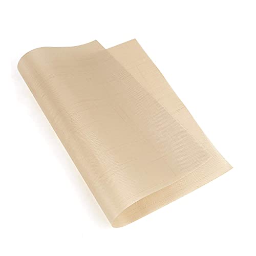 Lote de 10 hojas de cocción Labable reutilizable, papel de cocción a alta temperatura, antiadherente, alfombra de cocción duradera para parrilla, cocción, barbacoa, planchado, fibra de vídrio Cover