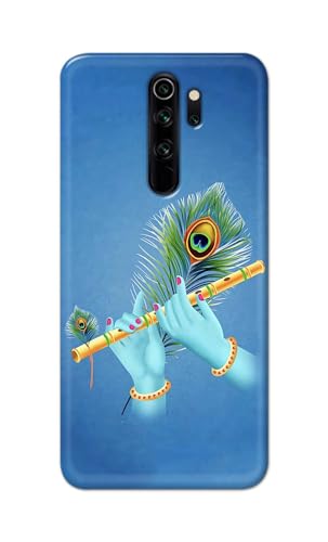 Image of PRINTFIDAA Printed Hard Back Cover Case for Mi Redmi Note 8 Pro Back Cover (Flute in Krishna Hands) -112