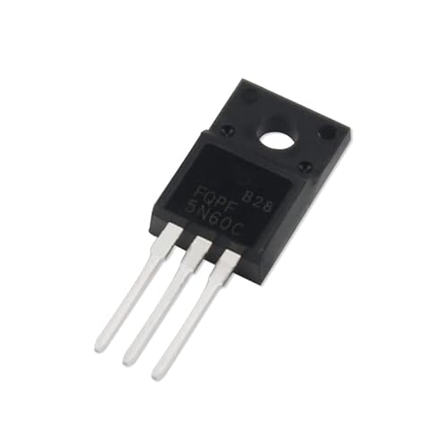 AFRCNEJJ 5pcs FQPF5N60C Transistor Set TO220F 5N60C 5N60 600V 4.5A MOSFET N-Channel Transistors TO-220F Electronic Component