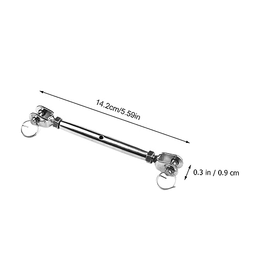 2 piezas tensores de rosca quijada y quijada para cables y cuerdas elásticas miniatura 2